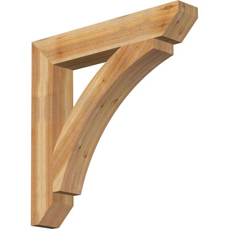 Ekena Millwork Thorton Slat Rough Sawn Bracket, Western Red Cedar, 6"W x 38"D x 38"H BKT06X38X38THR06RWR